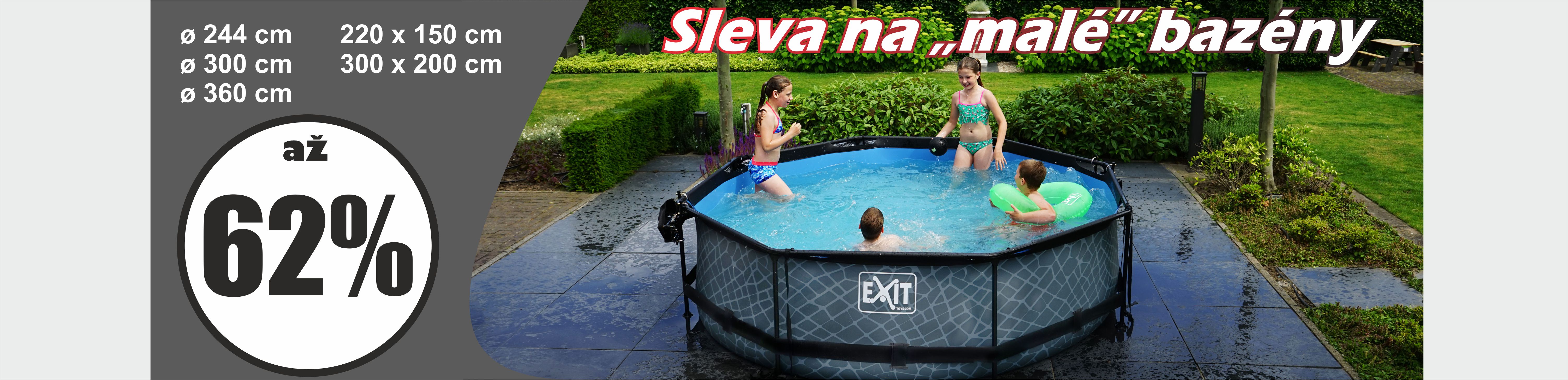 Sleva male bazeny